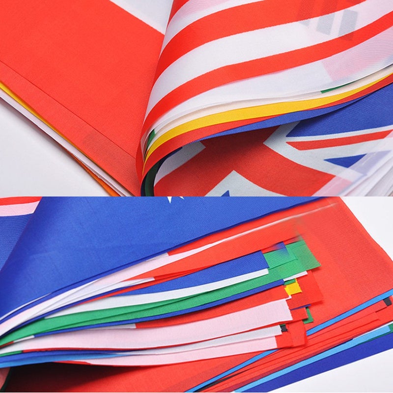 g2plus International Flags  41 Feet 8.2'' x 5.5'' World Flags  50 Countries Flags Pennant Banner for Bar  Party Decorations  Sports Clubs  Grand Opening  Festival Events Celebration - Image 3